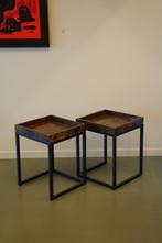 Bijzettafeltje, Minder dan 55 cm, Zo goed als nieuw, Rechthoekig, Hout