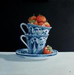 Kunsthandel Gennep - "Lange Lijs Met Aardbeien", Ophalen of Verzenden