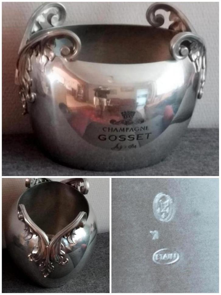 Mon 😀 Grand 🪣🥂 Champagne GOSSET 🇫🇷  Orfèvrerie D'ANJOU, Collections, Marques & Objets publicitaires, Utilisé, Ustensile, Enlèvement