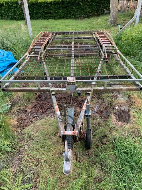 Dubbelas aanhangwagen , lees de beschrijving, Auto diversen, Aanhangers en Bagagewagens, Gebruikt, Ophalen