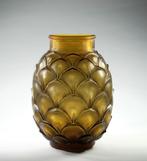 Val Saint Lambert - Luxval - Vase Coqueret patiné - VSL, Ophalen of Verzenden