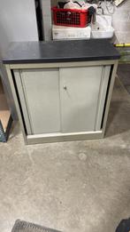 Metalen kast vintage, Huis en Inrichting, Kasten | Roldeurkasten en Archiefkasten, Ophalen, Gebruikt, 100 tot 150 cm, Vintage