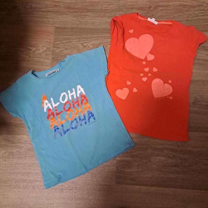 pulls en t-shirts, maat 134, kies uit, Kinderen en Baby's, Kinderkleding | Maat 134, Zo goed als nieuw, Meisje, Shirt of Longsleeve