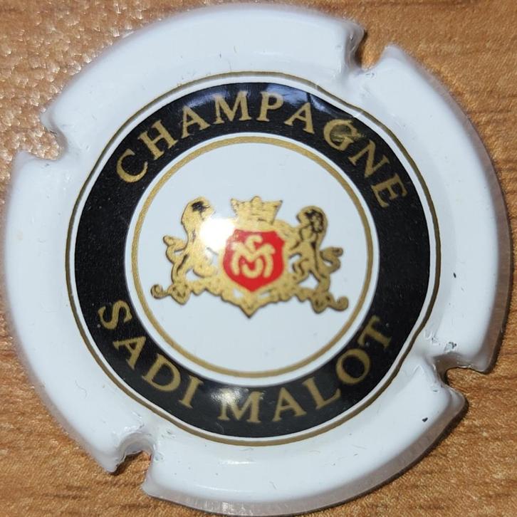 Capsule Champagne Sadi MALOT blanc & noir nr 43, Collections, Vins, Neuf, Champagne, France, Enlèvement ou Envoi