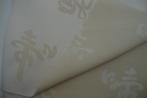 95cm/1.45m Japanse stijl gebroken wit damast, Nieuw, Beige, 30 tot 200 cm, Polyester