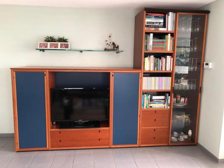 Poliform tv-meubel/boeken- & vitrinekast, Huis en Inrichting, Kasten |Televisiemeubels, Zo goed als nieuw, Ophalen