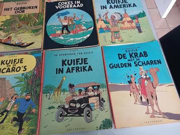 Klein lot Kuifje stripverhalen beschikbaar voor biedingen