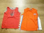 oranje t-shirt zonder mouwen maat 116, Kinderen en Baby's, Kinderkleding | Maat 116, Gebruikt, Ophalen of Verzenden, Shirt of Longsleeve