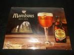 Maredsous - stevig blikken bord 30x40 - Moortgat - Duvel., Verzamelen, Ophalen of Verzenden, Nieuw, Reclamebord, Plaat of Schild