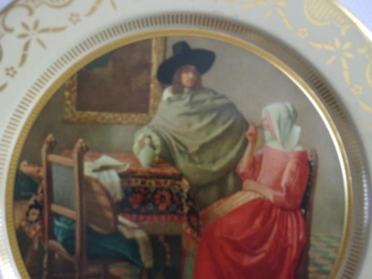 Jan Vermeer metalen plaat, Antiek en Kunst, Antiek | Wandborden en Tegels, Ophalen of Verzenden