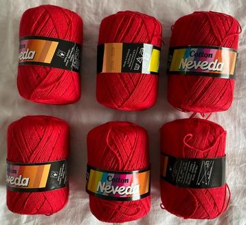 Katoengaren Neveda rood beschikbaar voor biedingen