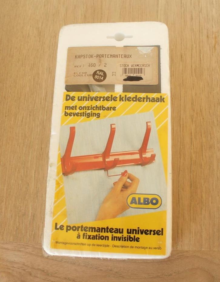 muurkapstok vintage jaren '80 nieuw in verpakking, Huis en Inrichting, Woonaccessoires | Kapstokken, Nieuw, Wandkapstok, Metaal