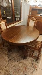 Antieke tafel met 4 stoelen, Enlèvement