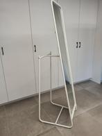 Staande spiegel wit met kleerhanger, Ophalen, Minder dan 50 cm, Zo goed als nieuw, 150 tot 200 cm