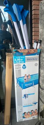 Bestway zwembad 1xmaal gebruikt, Tuin en Terras, Zwembaden, Ophalen, Zo goed als nieuw
