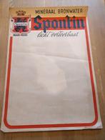 Affiche spontin mineraal bronwater, Verzamelen, Ophalen of Verzenden, Gebruikt, Reclamebord