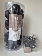 44 kerstballen 12 sterren zwart, it's all about christmas, Ophalen of Verzenden