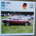 Verzamelkaart: automerk Opel - Sportauto GT, Collections, Comme neuf, Enlèvement ou Envoi, Voitures