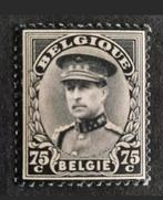 Belgique : COB 384 ** Timbre de deuil 1934., Gomme originale, Neuf, Sans timbre, Enlèvement ou Envoi