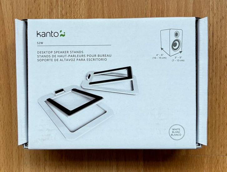 Kanto S2 PC speaker stand kleur WIT. Beter geluid in stijl!, TV, Hi-fi & Vidéo, Enceintes, Neuf, Enlèvement ou Envoi