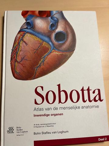 Handboek Sobotta inwendige organen, Enlèvement, Comme neuf, Enseignement supérieur, Paulsen en Waschke