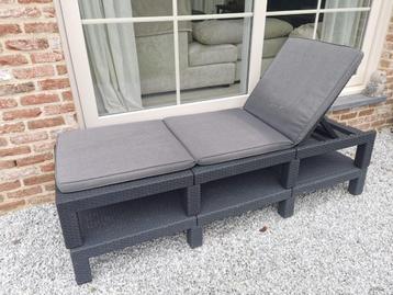 2 Loungestoelen | Sunlounger Allibert beschikbaar voor biedingen