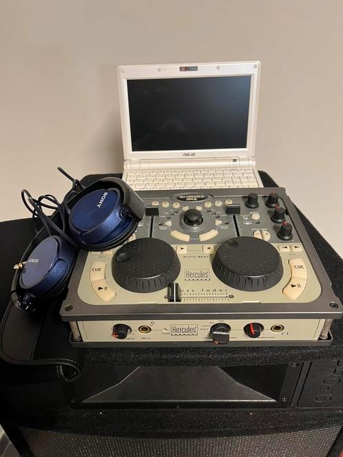Hercules DJ Console MK2 + Asus EeePC + Sony koptelefoon, Muziek en Instrumenten, Dj-sets en Draaitafels, Gebruikt, Dj-set, Ophalen