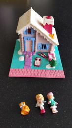 Vintage Polly pocket Ski Lodge light Blue 1993, Verzamelen, Ophalen, Gebruikt