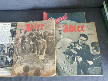 2 x DER ADLER 1944 édition française, magazine collaboratif