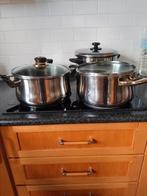 4 kookpotten inox, Huis en Inrichting, Ophalen, Inox