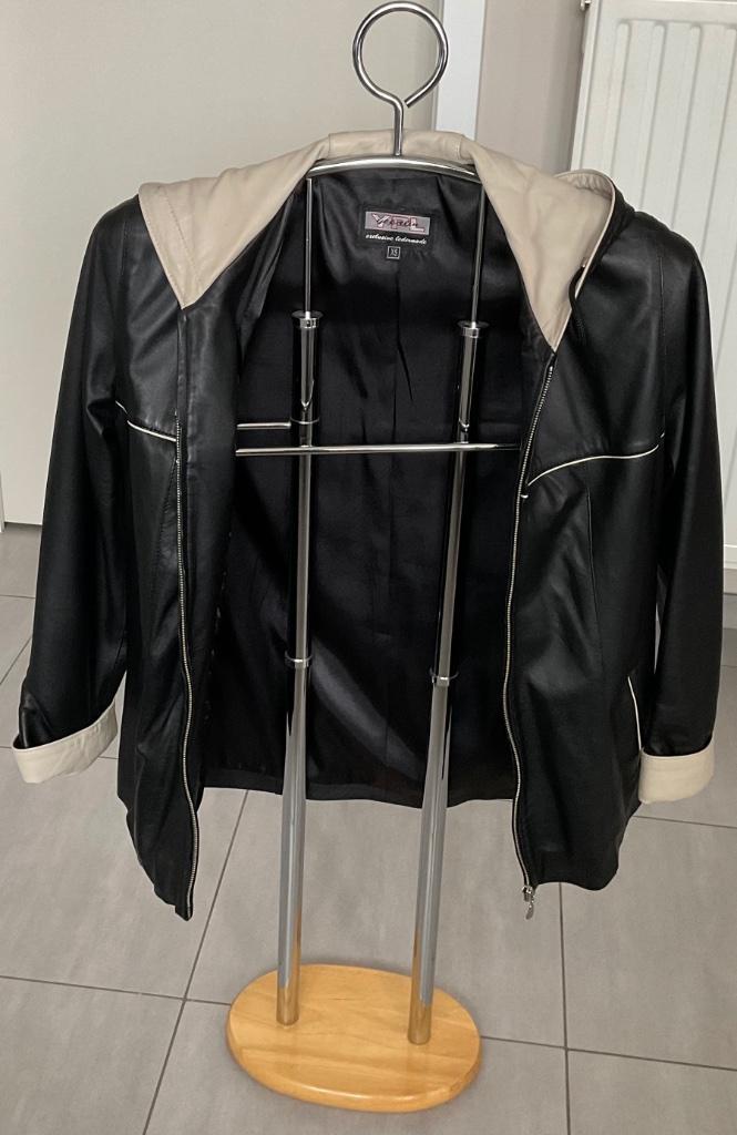 Lederen damesjas, Kleding | Dames, Jassen | Winter, Nieuw, Maat 38/40 (M), Zwart, Ophalen