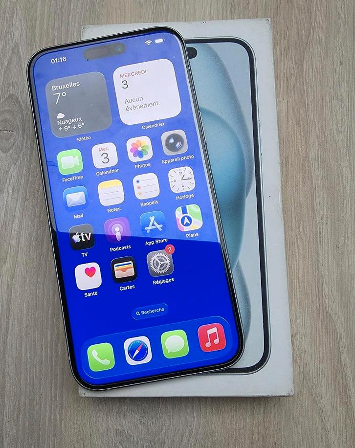 APPLE IPHONE 15 PLUS - 128 GB, Telecommunicatie, Mobiele telefoons | Apple iPhone, Gebruikt, 128 GB, Zonder abonnement, Zonder simlock