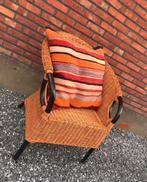 Rotan handgevlochten fauteuil, Antiek en Kunst, Ophalen
