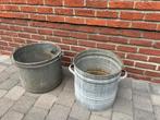 Zinken ketels, Tuin en Terras, Bloembakken en Plantenbakken, Ophalen, Gebruikt, Overige materialen