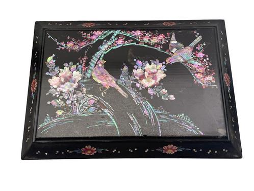 Napoleon III doos met parelmoer inleg — Vogels, Antiek en Kunst, Antiek | Woonaccessoires, Ophalen of Verzenden