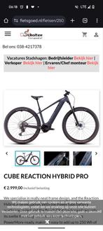 Cube elektrische mountainbike, Fietsen en Brommers, Ophalen of Verzenden