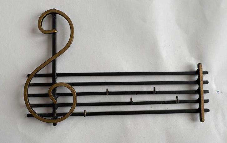 Vintage sleutelhouder voor aan de muur, Huis en Inrichting, Woonaccessoires | Kapstokken, Gebruikt, Wandhaken, Metaal, Ophalen of Verzenden