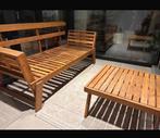 Ensemble de meubles en teck véritable, Jardin & Terrasse, Enlèvement, Comme neuf