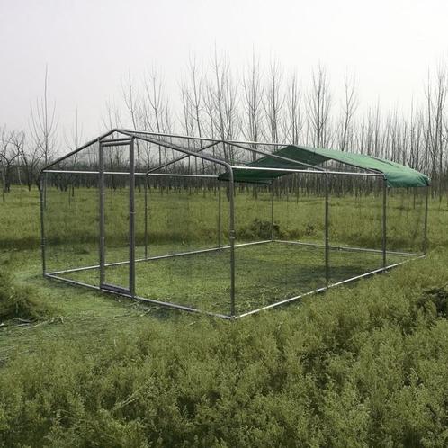 Poulailler 18m² enclos parc poule 6x3x2,25m chatiere voliere, Dieren en Toebehoren, Pluimvee | Toebehoren, Kippenhok of Kippenren