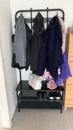 Kapstok en bank m schoenopberger, zwart,İKEA, Huis en Inrichting, Woonaccessoires | Kapstokken, Wandkapstok, Gebruikt, Ophalen of Verzenden