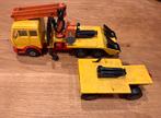 Matchbox Superkings K43 Mercedes log carrier Crane truck, Ophalen of Verzenden, Gebruikt, Hijskraan, Tractor of Landbouw, Matchbox