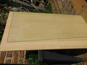 Plateau de table en verre trempé  6 mm bords polis 54X109cm beschikbaar voor biedingen