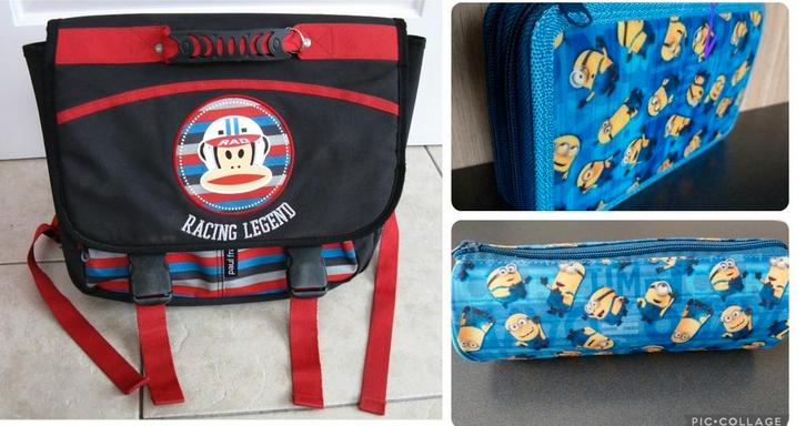 Boekentas pennenzakken eerste tweede leerjaar lagere school, Handtassen en Accessoires, Tassen | Schooltassen, Zo goed als nieuw