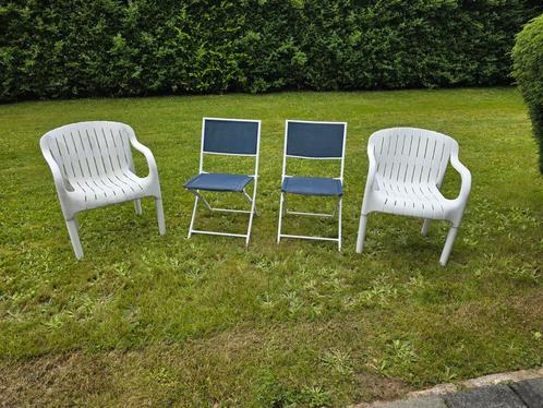 4x chaises pour jardin et terrasse, Jardin & Terrasse, Chaises de jardin, Comme neuf, Enlèvement