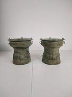 Large Southeast Asian Bronze Rain Drum, Ophalen of Verzenden, Koper