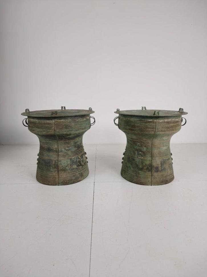 Large Southeast Asian Bronze Rain Drum, Antiek en Kunst, Antiek | Brons en Koper, Koper, Ophalen of Verzenden