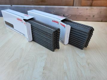 marklin set 10x 24172 + 10x 14188 perfecte staat als nieuw, Enlèvement ou Envoi, Courant alternatif, Rails, Comme neuf