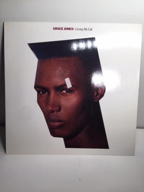LP - Grace Jones - Living My Life ( Vinyl ), Cd's en Dvd's, Vinyl | Rock, Zo goed als nieuw, Poprock, 12 inch, Ophalen of Verzenden