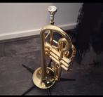 Monzani MZCR-900L Bb-Kornett incl. koffer, Muziek en Instrumenten, Ophalen, Zo goed als nieuw, Overige typen, Met koffer