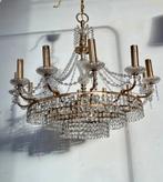 Vintage kristallen kroonluchter, Huis en Inrichting, Ophalen, Zo goed als nieuw